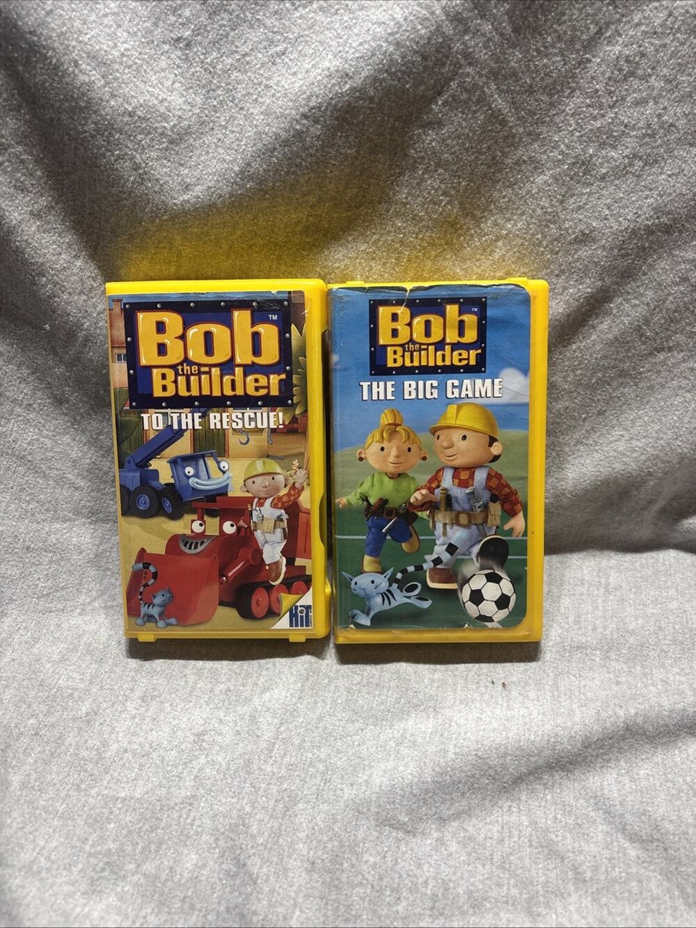 Bob the Builder - To the Rescue & The Big Game VHS Tapes Lot Of 2